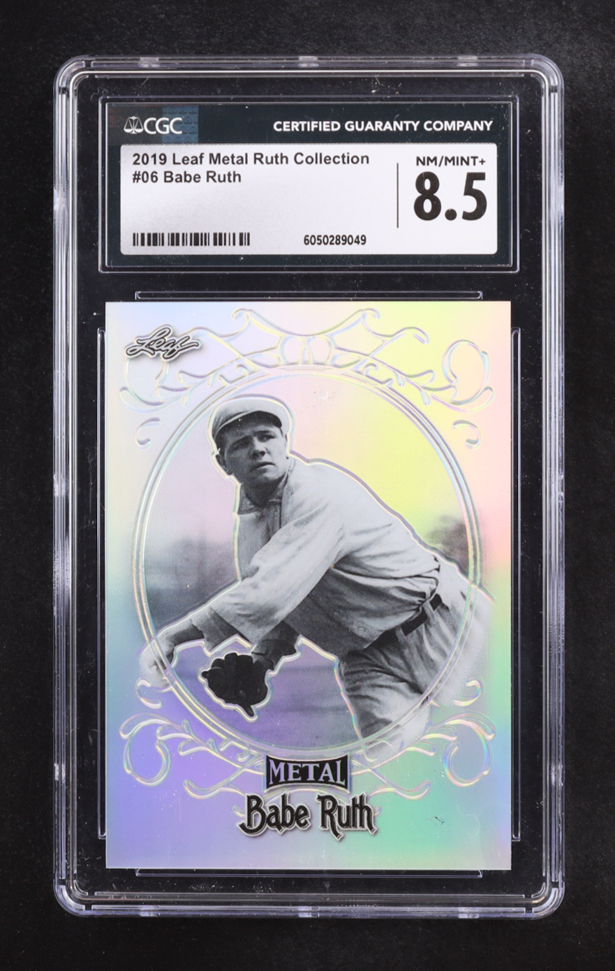 Babe Ruth 2019 Leaf Metal Babe Ruth Collection #6 (CGC 8.5) at PristineAuction.com Babe Ruth 2019 Leaf Metal Babe Ruth Collection #6 (CGC 8.5) at PristineAuction.com