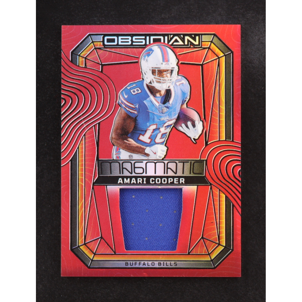 Amari Cooper 2024 Panini Obsidian Magmatic Memorabilia Red #8 #16/75 at PristineAuction.com