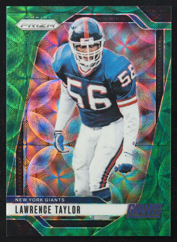 Lawrence Taylor 2024 Panini Prizm Prizms Green Scope #219 #27/75 at PristineAuction.com Lawrence Taylor 2024 Panini Prizm Prizms Green Scope #219 #27/75 at PristineAuction.com