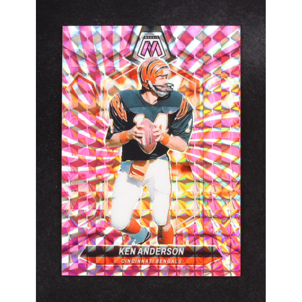 Ken Anderson 2024 Panini Mosaic Mosaic Pink Swirl #237 #10/13 at PristineAuction.com