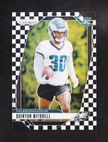 Quinyon Mitchell 2024 Panini Prizm Prizms Black and White Checker #381 RC at PristineAuction.com
