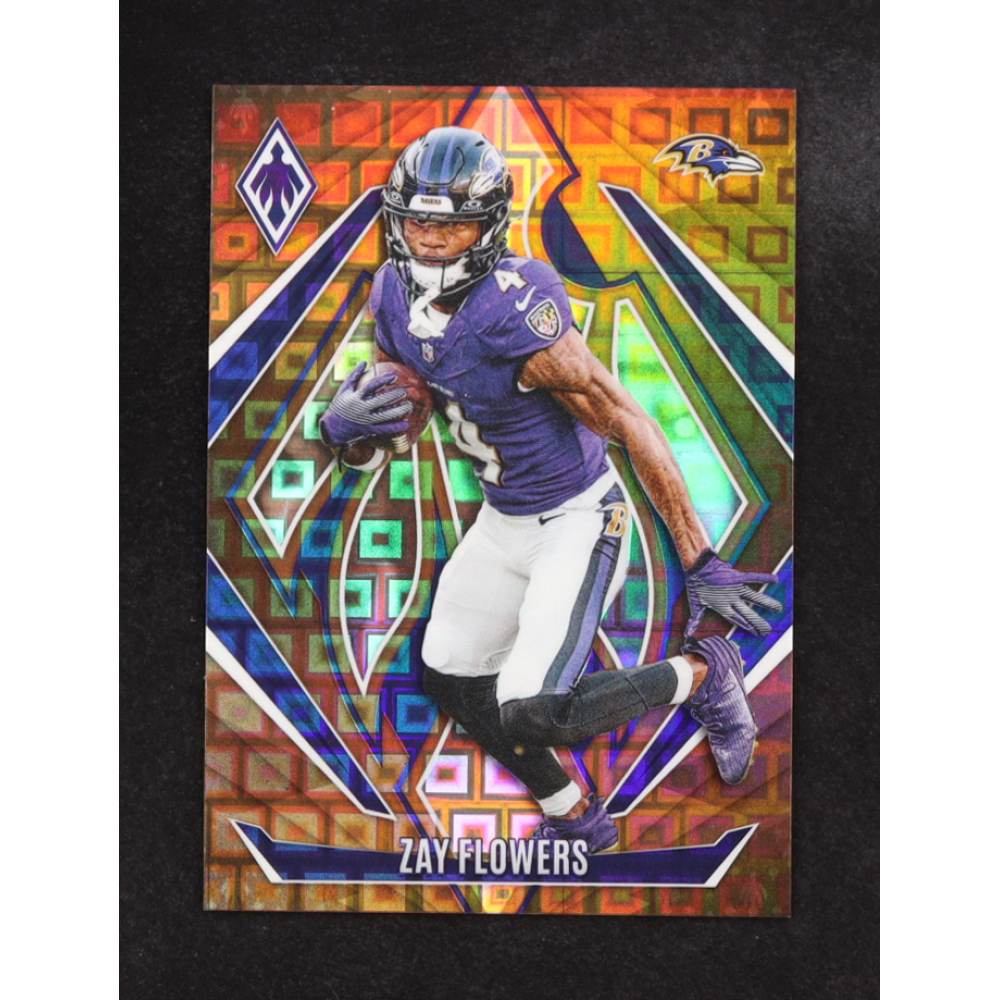 Zay Flowers 2024 Panini Phoenix Bronze Pandora #150 #27/33 RC at PristineAuction.com