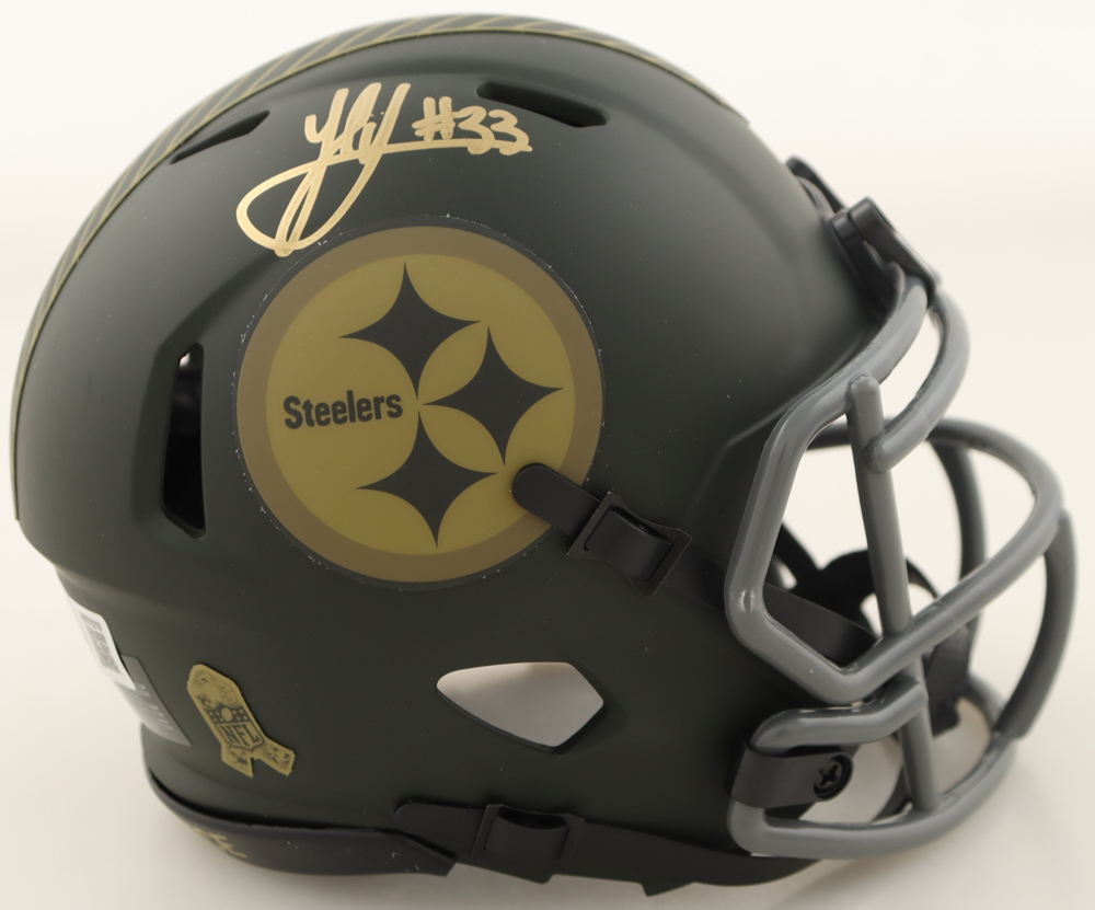 Jack Sawyer Signed Steelers Salute to Service Alternate Speed Mini Helmet (Beckett) at PristineAuction.com Jack Sawyer Signed Steelers Salute to Service Alternate Speed Mini Helmet (Beckett) at PristineAuction.com