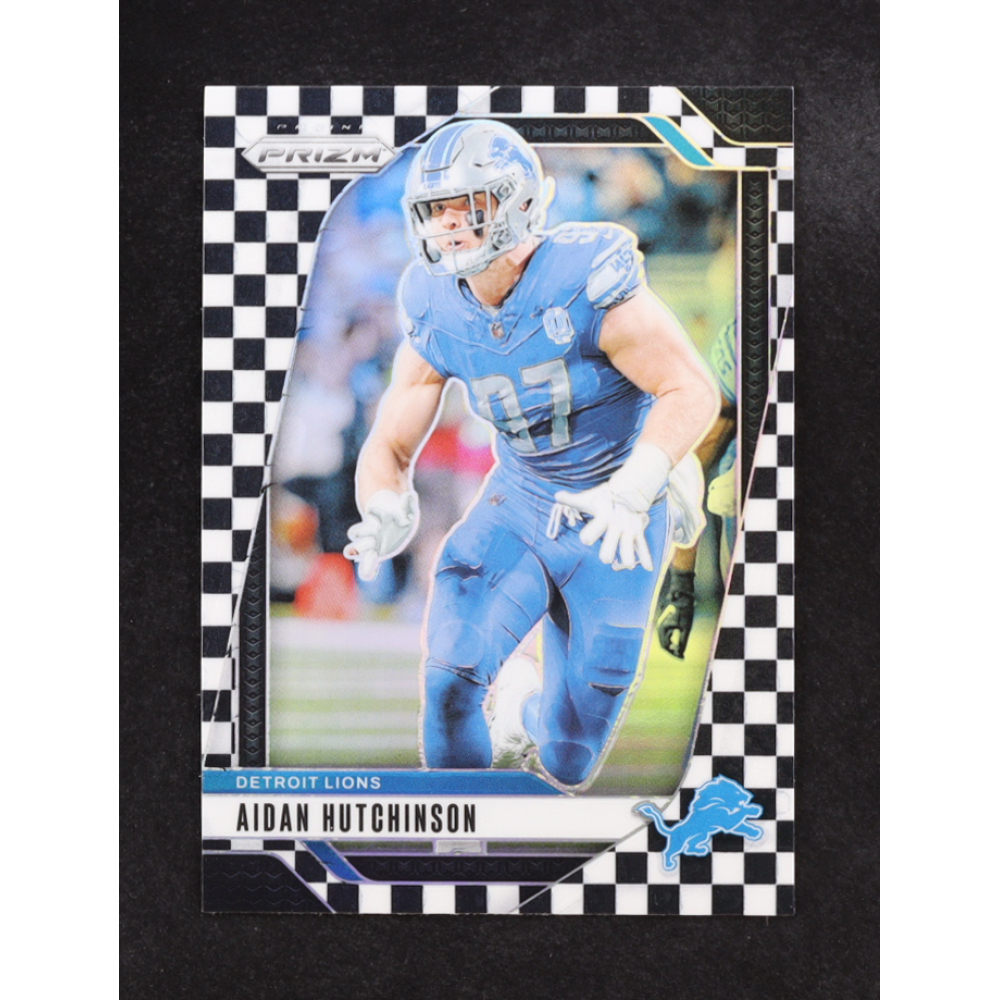 Aidan Hutchinson 2023 Panini Prizm Black and White Checker #94 at PristineAuction.com
