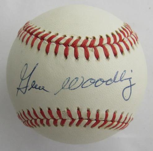 Gene Woodling Signed OAL Baseball (JSA) at PristineAuction.com Gene Woodling Signed OAL Baseball (JSA) at PristineAuction.com