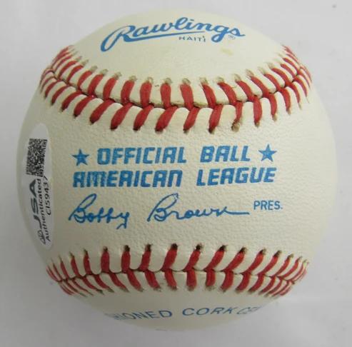 Gene Woodling Signed OAL Baseball (JSA) at PristineAuction.com Gene Woodling Signed OAL Baseball (JSA) at PristineAuction.com