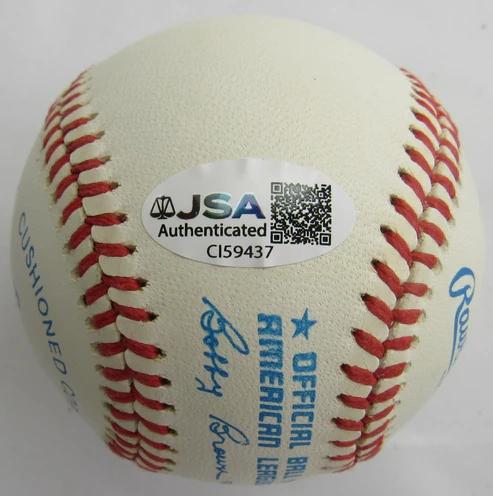 Gene Woodling Signed OAL Baseball (JSA) at PristineAuction.com Gene Woodling Signed OAL Baseball (JSA) at PristineAuction.com