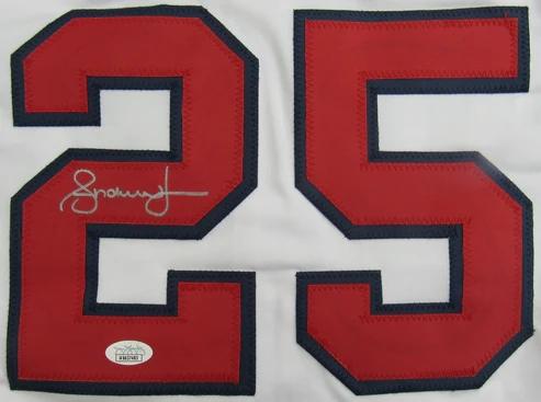 Andruw Jones Signed Jersey (JSA) at PristineAuction.com Andruw Jones Signed Jersey (JSA) at PristineAuction.com