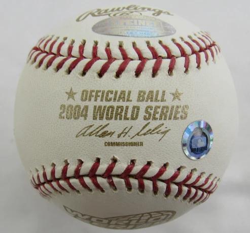 Dale Suvem Signed 2004 World Series Baseball (MLB) at PristineAuction.com Dale Suvem Signed 2004 World Series Baseball (MLB) at PristineAuction.com