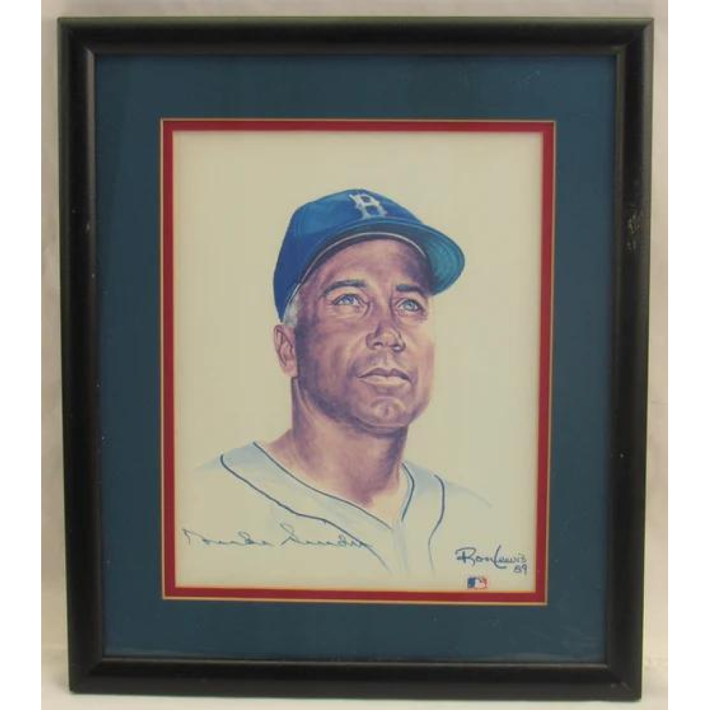 Duke Snider Signed Dodgers Custom Framed Photo (JSA) at PristineAuction.com