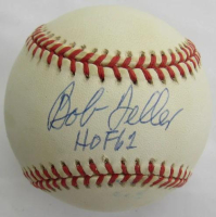 Bob Feller Signed OAL Baseball Inscribed "HOF 62" (JSA) at PristineAuction.com