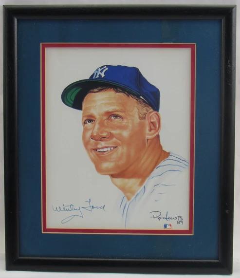 Whitey Ford Signed Yankees Custom Framed Photo (JSA) at PristineAuction.com Whitey Ford Signed Yankees Custom Framed Photo (JSA) at PristineAuction.com