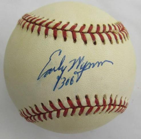 Early Wynn Signed OAL Baseball Inscribed "300" (JSA) at PristineAuction.com Early Wynn Signed OAL Baseball Inscribed "300" (JSA) at PristineAuction.com