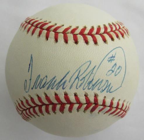 Frank Robinson Signed ONL Baseball (JSA) at PristineAuction.com Frank Robinson Signed ONL Baseball (JSA) at PristineAuction.com