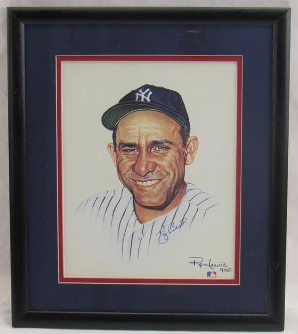 Yogi Berra Signed Yankees Custom Framed Photo (JSA) at PristineAuction.com Yogi Berra Signed Yankees Custom Framed Photo (JSA) at PristineAuction.com