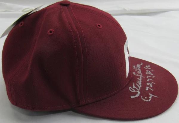 Steve Carlton Signed Phillies Hat Inscribed "Cy 72, 77, 80, 82" (JSA) at PristineAuction.com Steve Carlton Signed Phillies Hat Inscribed "Cy 72, 77, 80, 82" (JSA) at PristineAuction.com