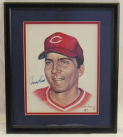 Johnny Bench Signed Reds Custom Framed Photo (JSA) at PristineAuction.com
