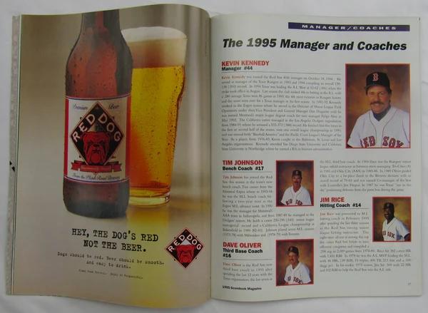 Tim Wakefield Signed 1995 Red Sox Magazine (JSA) at PristineAuction.com Tim Wakefield Signed 1995 Red Sox Magazine (JSA) at PristineAuction.com