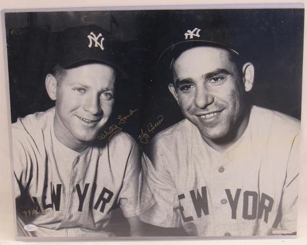 Whitey Ford & Yogi Berra Signed Yankees 16x20 Photo (JSA) at PristineAuction.com Whitey Ford & Yogi Berra Signed Yankees 16x20 Photo (JSA) at PristineAuction.com