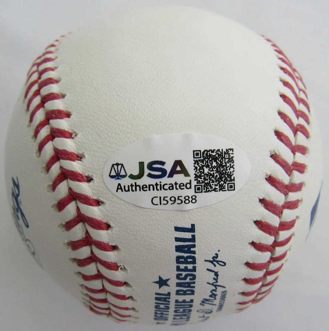 Jorge Posada Signed OML Baseball (JSA) at PristineAuction.com Jorge Posada Signed OML Baseball (JSA) at PristineAuction.com