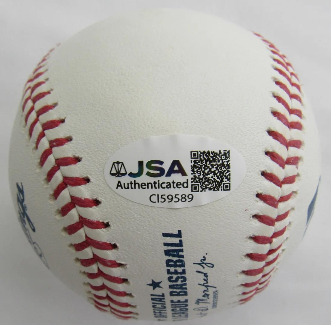 Jorge Posada Signed OML Baseball (JSA) at PristineAuction.com Jorge Posada Signed OML Baseball (JSA) at PristineAuction.com