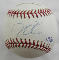 Dustin Pedroia Signed LE OML Commemorative Baseball #137/500 (Steiner) at PristineAuction.com