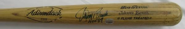 Johnny Bench Signed Rawlings Baseball Bat Inscribed "HOF 89" (JSA) at PristineAuction.com Johnny Bench Signed Rawlings Baseball Bat Inscribed "HOF 89" (JSA) at PristineAuction.com