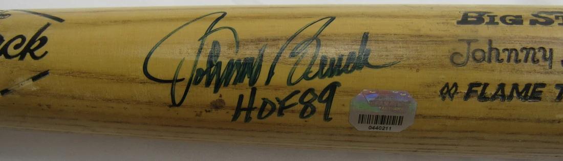 Johnny Bench Signed Rawlings Baseball Bat Inscribed "HOF 89" (JSA) at PristineAuction.com Johnny Bench Signed Rawlings Baseball Bat Inscribed "HOF 89" (JSA) at PristineAuction.com
