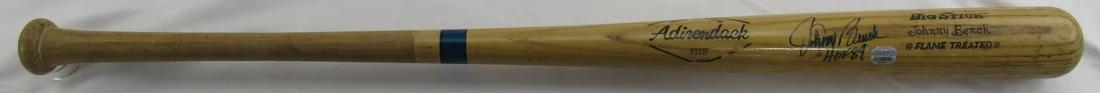 Johnny Bench Signed Rawlings Baseball Bat Inscribed "HOF 89" (JSA) at PristineAuction.com Johnny Bench Signed Rawlings Baseball Bat Inscribed "HOF 89" (JSA) at PristineAuction.com