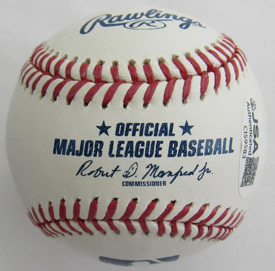 Paul Goldschmidt Signed OML Baseball Inscribed "2022 NL MVP" (JSA) at PristineAuction.com Paul Goldschmidt Signed OML Baseball Inscribed "2022 NL MVP" (JSA) at PristineAuction.com