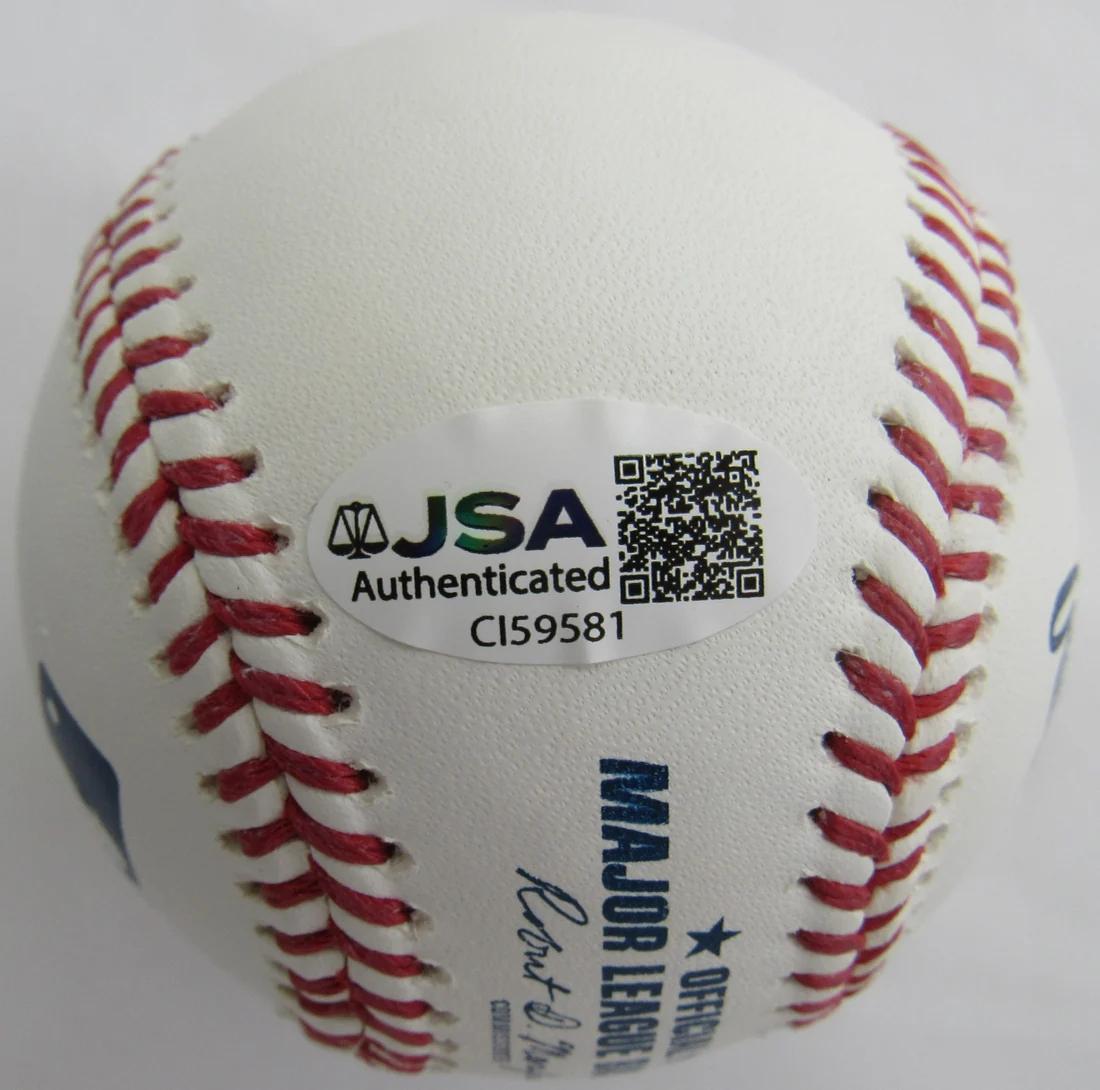 Giancarlo Stanton Signed OML Baseball (JSA) at PristineAuction.com Giancarlo Stanton Signed OML Baseball (JSA) at PristineAuction.com