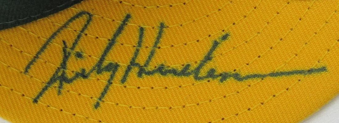 Rickey Henderson Signed Athletics Hat (JSA) at PristineAuction.com Rickey Henderson Signed Athletics Hat (JSA) at PristineAuction.com