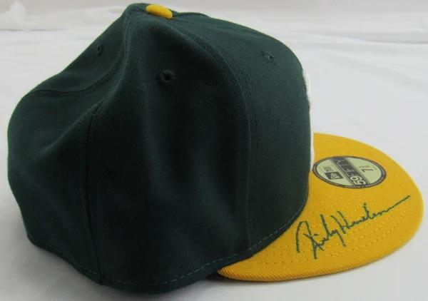 Rickey Henderson Signed Athletics Hat (JSA) at PristineAuction.com Rickey Henderson Signed Athletics Hat (JSA) at PristineAuction.com