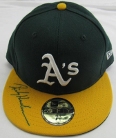 Rickey Henderson Signed Athletics Hat (JSA) at PristineAuction.com
