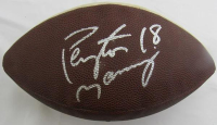 Peyton Manning Signed Colts Logo Football (JSA) at PristineAuction.com