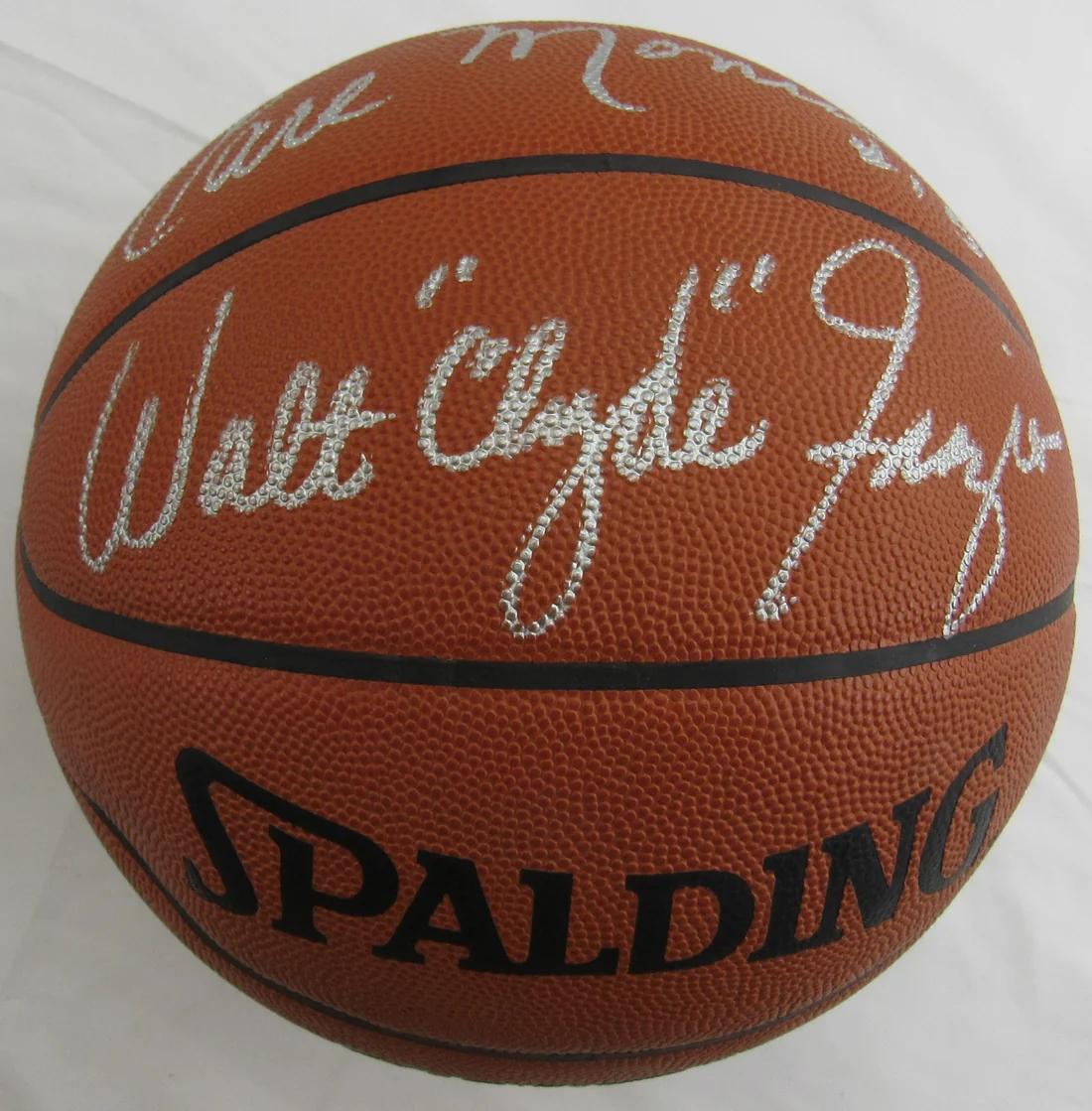 Earl Monroe, Walt Frazier & Willie Reed Signed NBA Basketball (JSA) at PristineAuction.com Earl Monroe, Walt Frazier & Willie Reed Signed NBA Basketball (JSA) at PristineAuction.com