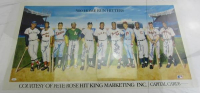 Hank Aaron, Mickey Mantle, Willie Mays | "500 Home Run Club" 21x38 Poster Signed By (9) (JSA) at PristineAuction.com