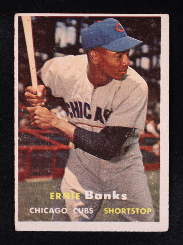 Ernie Banks 1957 Topps #55 at PristineAuction.com Ernie Banks 1957 Topps #55 at PristineAuction.com