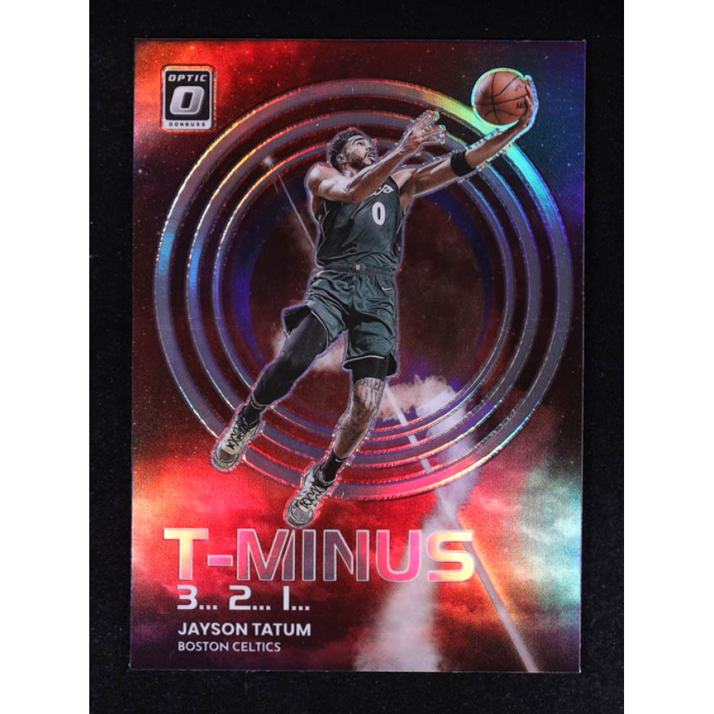 Jayson Tatum 2022-23 Donruss Optic T-Minus 3...2...1... Holo #4 at PristineAuction.com