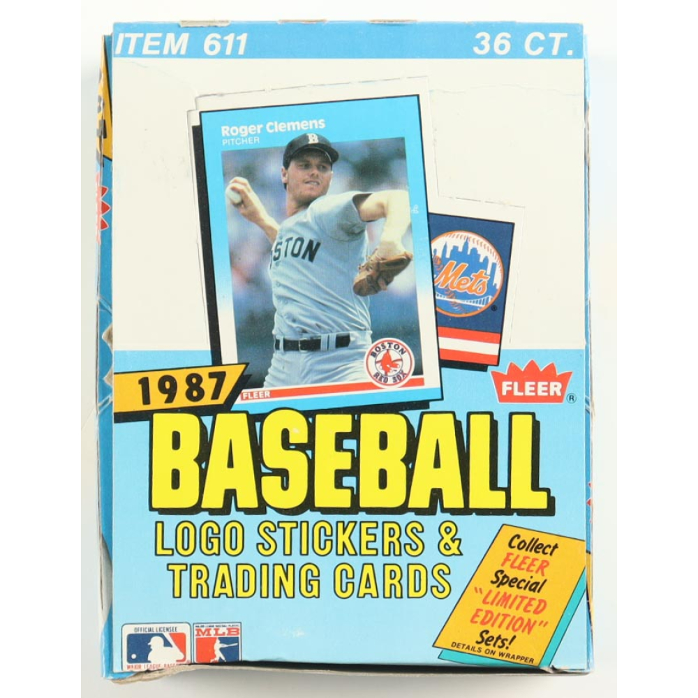 1987 Fleer Baseball Wax Box with (36) Packs at PristineAuction.com