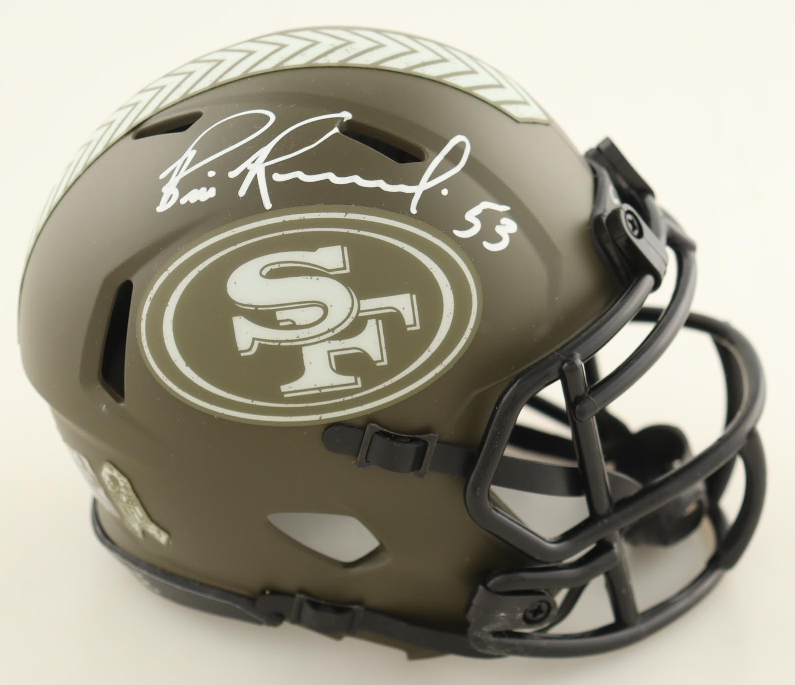 Bill Romanowski Signed 49ers Salute to Service Alternate Speed Mini Helmet (PSA) at PristineAuction.com Bill Romanowski Signed 49ers Salute to Service Alternate Speed Mini Helmet (PSA) at PristineAuction.com
