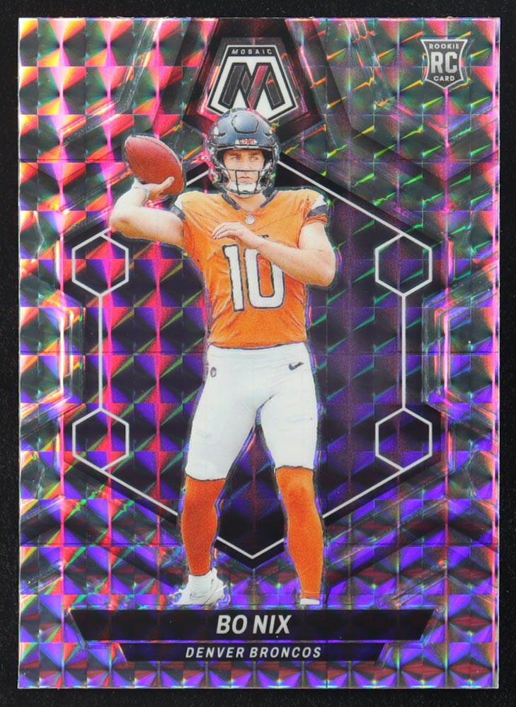 Bo Nix 2024 Mosaic Mosaic #312 RC at PristineAuction.com Bo Nix 2024 Mosaic Mosaic #312 RC at PristineAuction.com