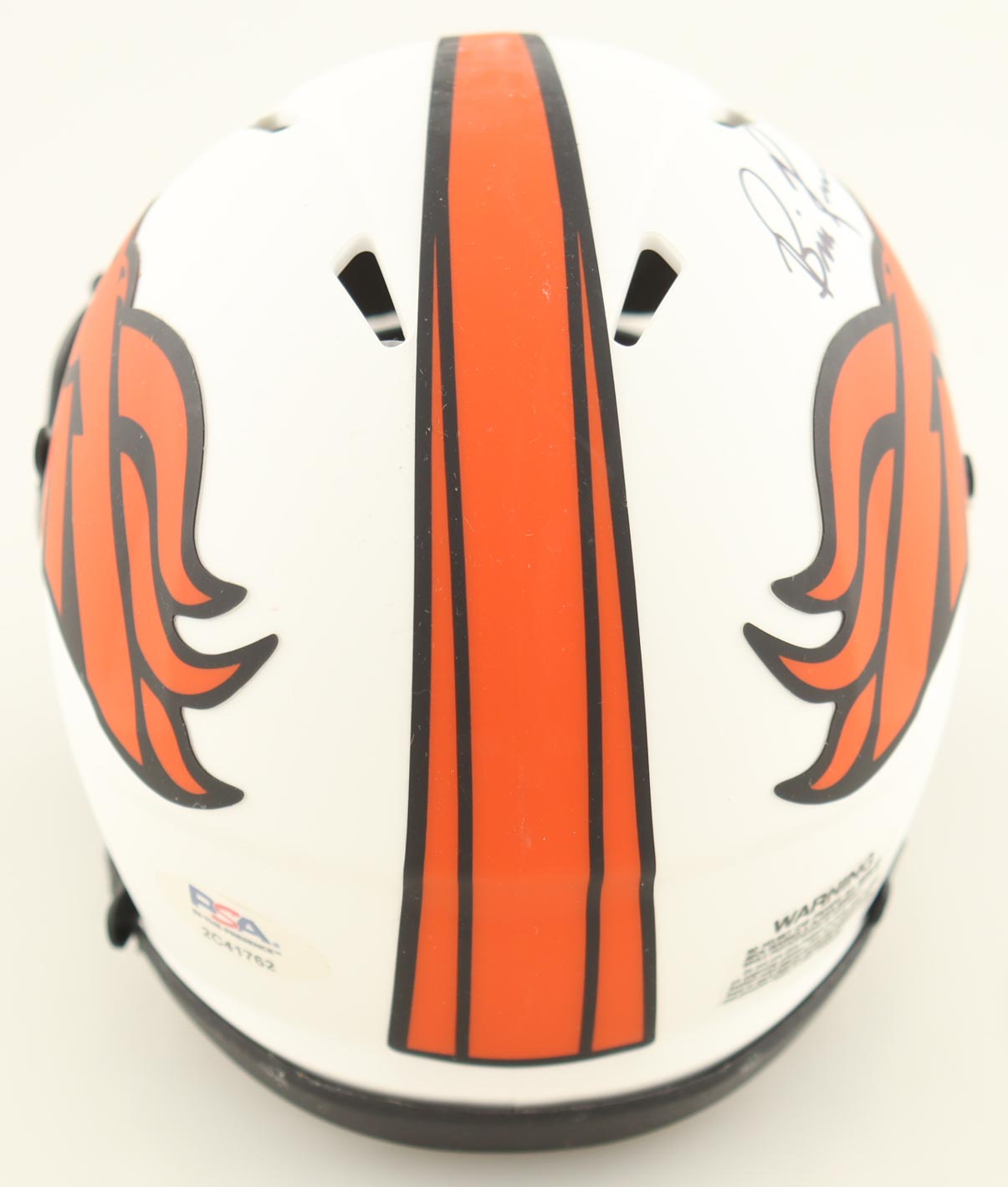 Bill Romanowski Signed Broncos Lunar Eclipse Alternate Speed Mini Helmet (PSA) at PristineAuction.com Bill Romanowski Signed Broncos Lunar Eclipse Alternate Speed Mini Helmet (PSA) at PristineAuction.com