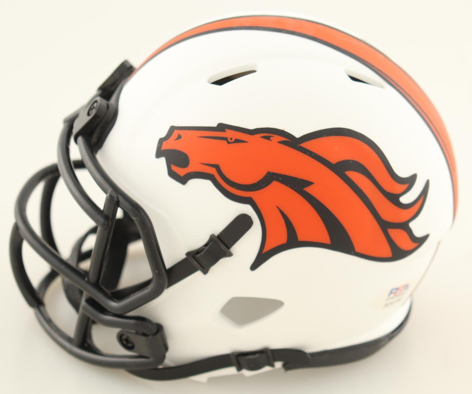 Bill Romanowski Signed Broncos Lunar Eclipse Alternate Speed Mini Helmet (PSA) at PristineAuction.com Bill Romanowski Signed Broncos Lunar Eclipse Alternate Speed Mini Helmet (PSA) at PristineAuction.com