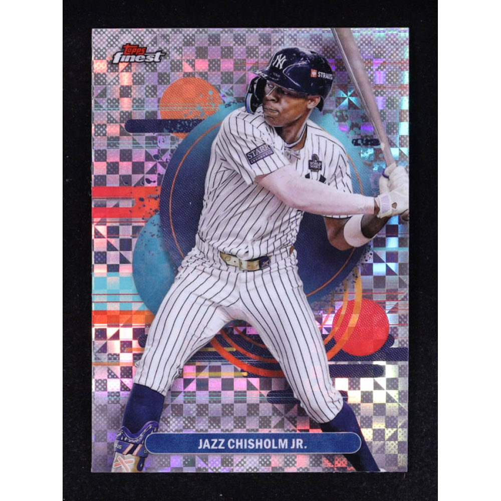 Jazz Chisholm Jr. 2025 Finest Checkerboard Refractors #187 at PristineAuction.com