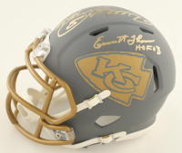 Willie Roaf, Will Shields & Emmitt Thomas Signed Chiefs Slate Alternate Speed Mini Helmet Inscribed "HOF 2012", "HOF 15" & "HOF 08" (JSA) at PristineAuction.com