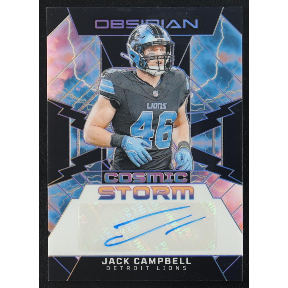 Jack Campbell 2024 Obsidian Cosmic Storm Autographs #CSSJCL at PristineAuction.com