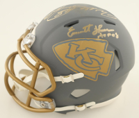 Willie Roaf, Will Shields & Emmitt Thomas Signed Chiefs Slate Alternate Speed Mini Helmet Inscribed "HOF 2012", "HOF 15" & "HOF 08" (JSA) at PristineAuction.com