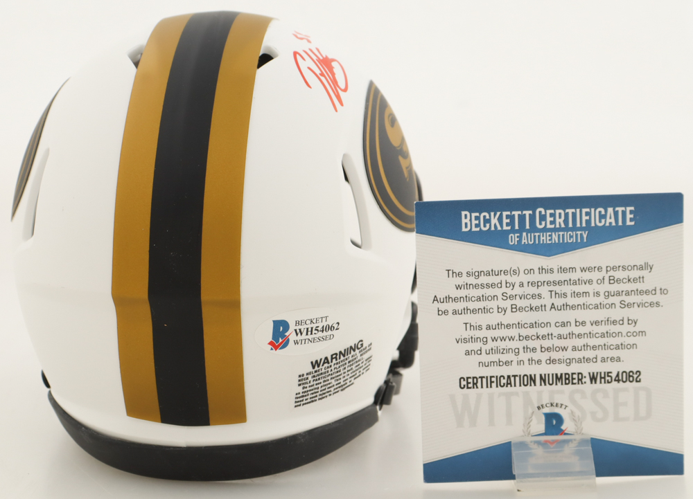 Patrick Willis Signed 49ers Lunar Eclipse Alterante Speed Mini Helmet (Beckett) at PristineAuction.com Patrick Willis Signed 49ers Lunar Eclipse Alterante Speed Mini Helmet (Beckett) at PristineAuction.com
