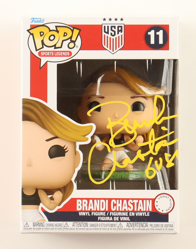 Brandi Chastain Signed "Team USA" #11 Funko Pop! Inscribed "USA" (Beckett) at PristineAuction.com Brandi Chastain Signed "Team USA" #11 Funko Pop! Inscribed "USA" (Beckett) at PristineAuction.com